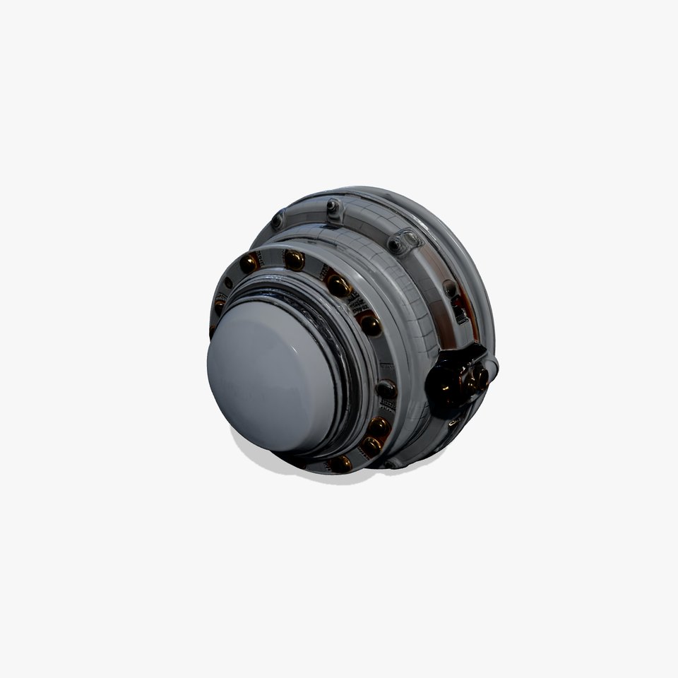 Futuristic Light Fixture model pack with Illuminated Lens
